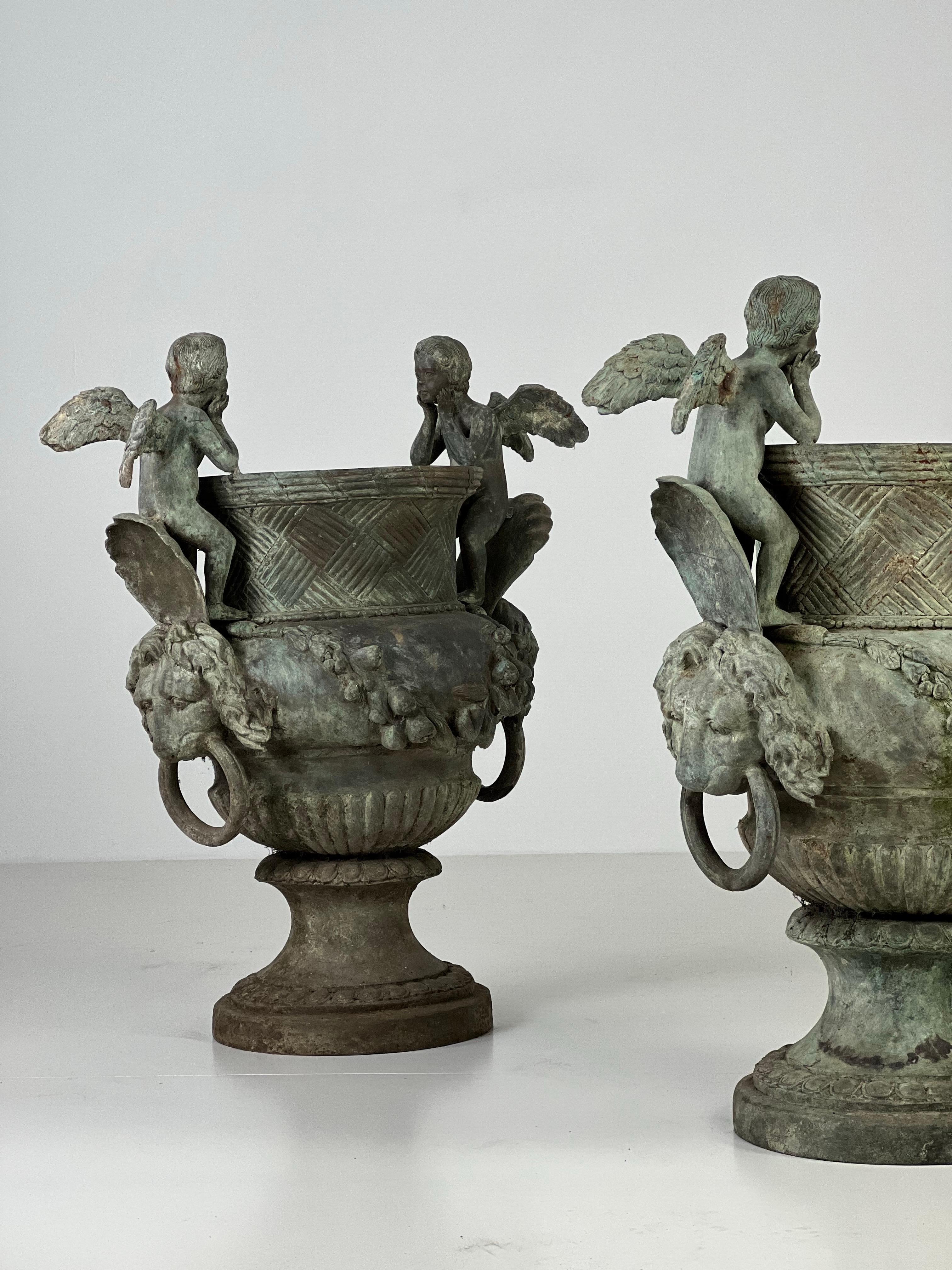 2x Jardinière Bronzo in vendita 2