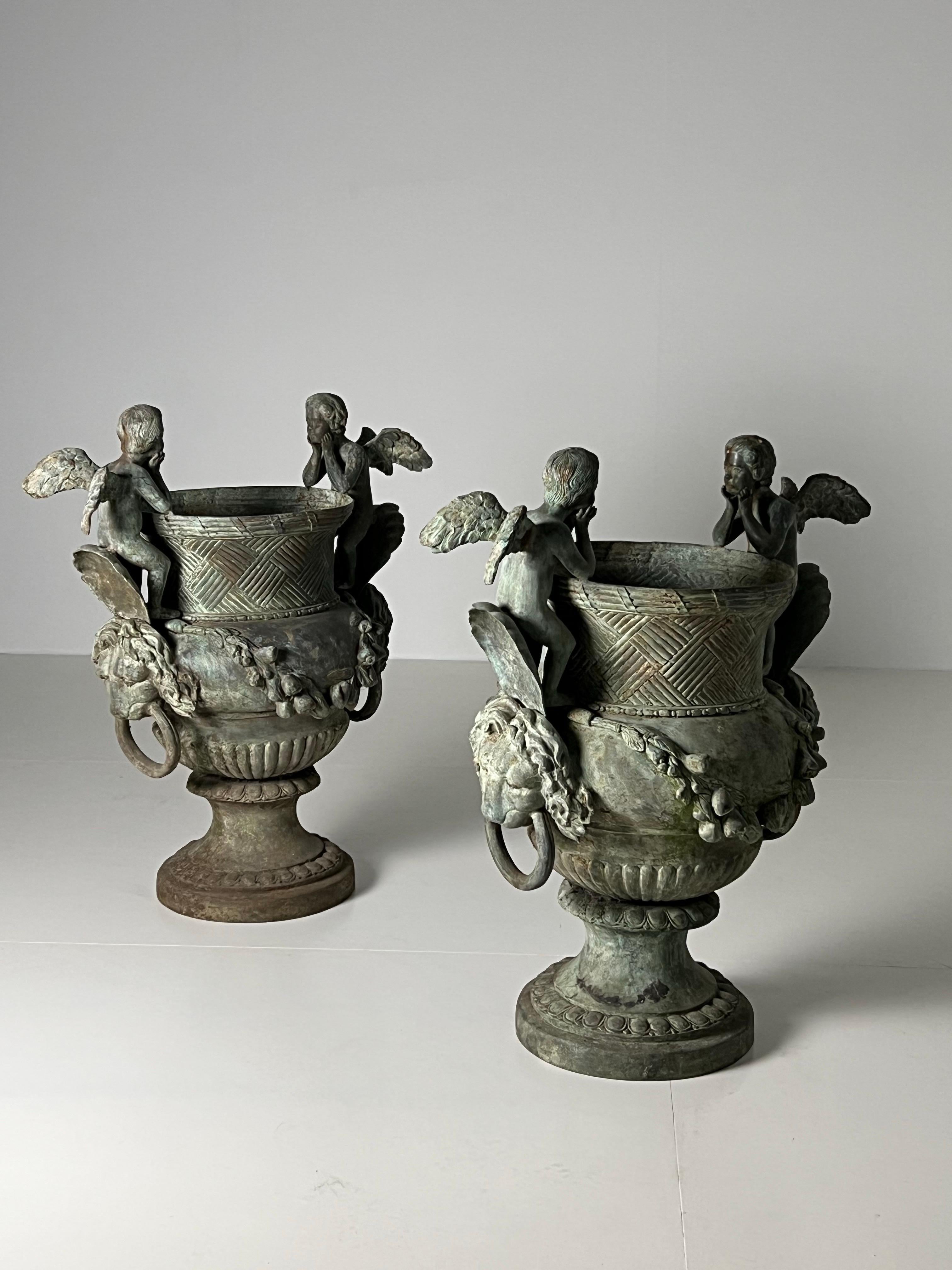 2x Jardinière Bronzo in vendita 4