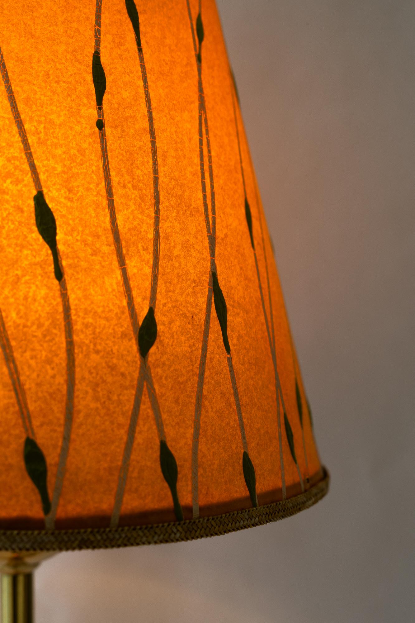 2x J.T.Kalmar Table lamps with original shades vienna around 1950s For Sale 2