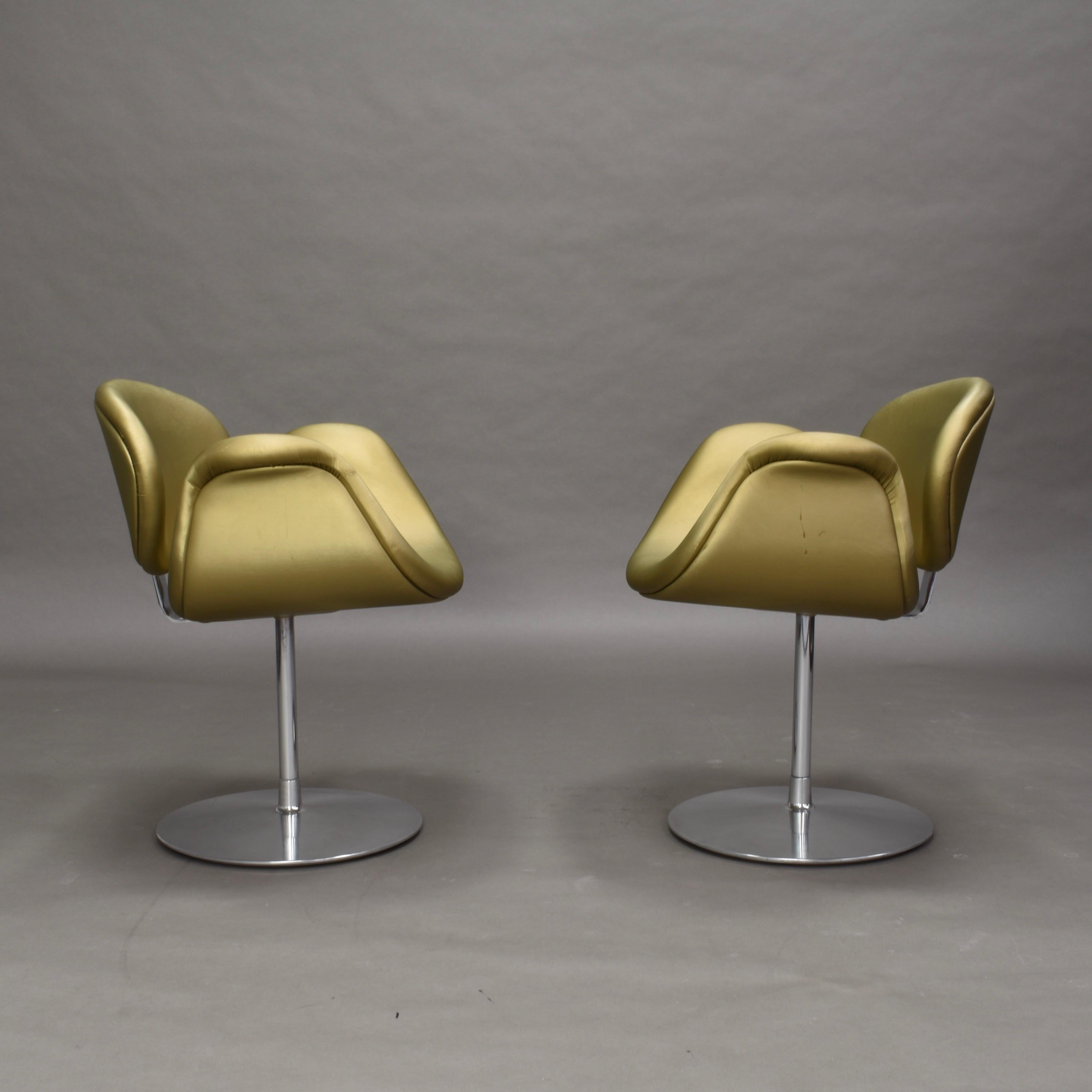 Mid-Century Modern 2 fauteuils pivotants Tulip de Pierre Paulin pour Artifort, 1965 en vente