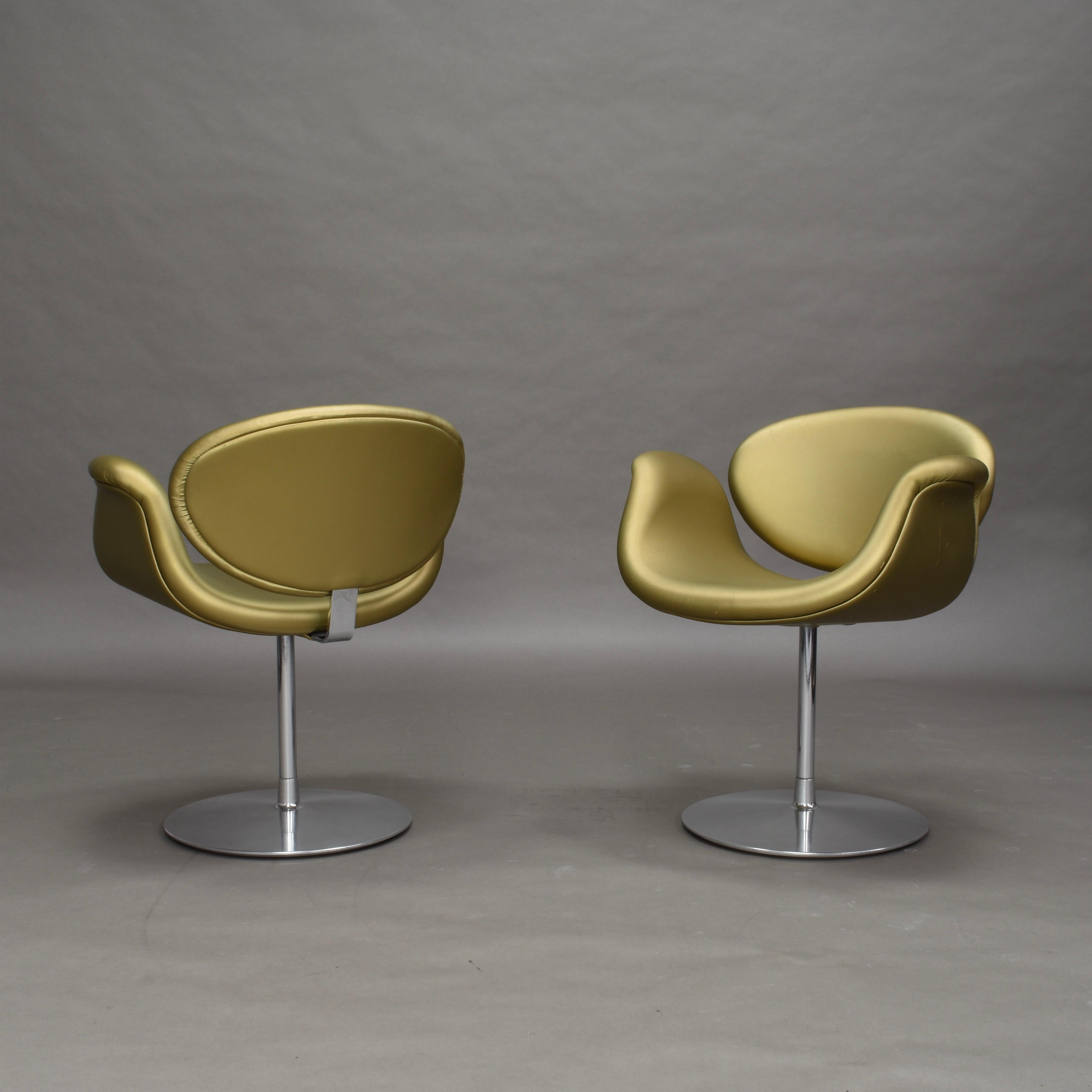 Milieu du XXe siècle 2 fauteuils pivotants Tulip de Pierre Paulin pour Artifort, 1965 en vente
