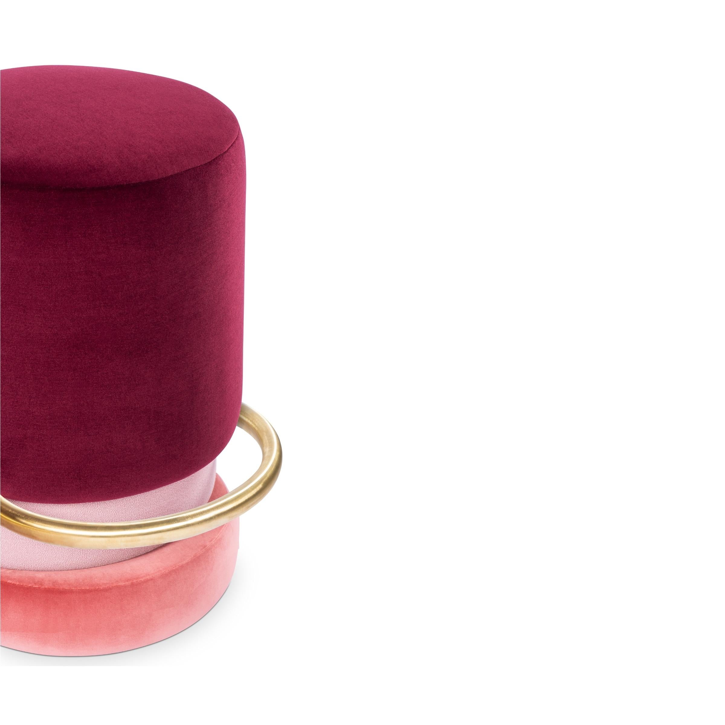 Portuguese 2x Lipstick Counter Stool For Sale