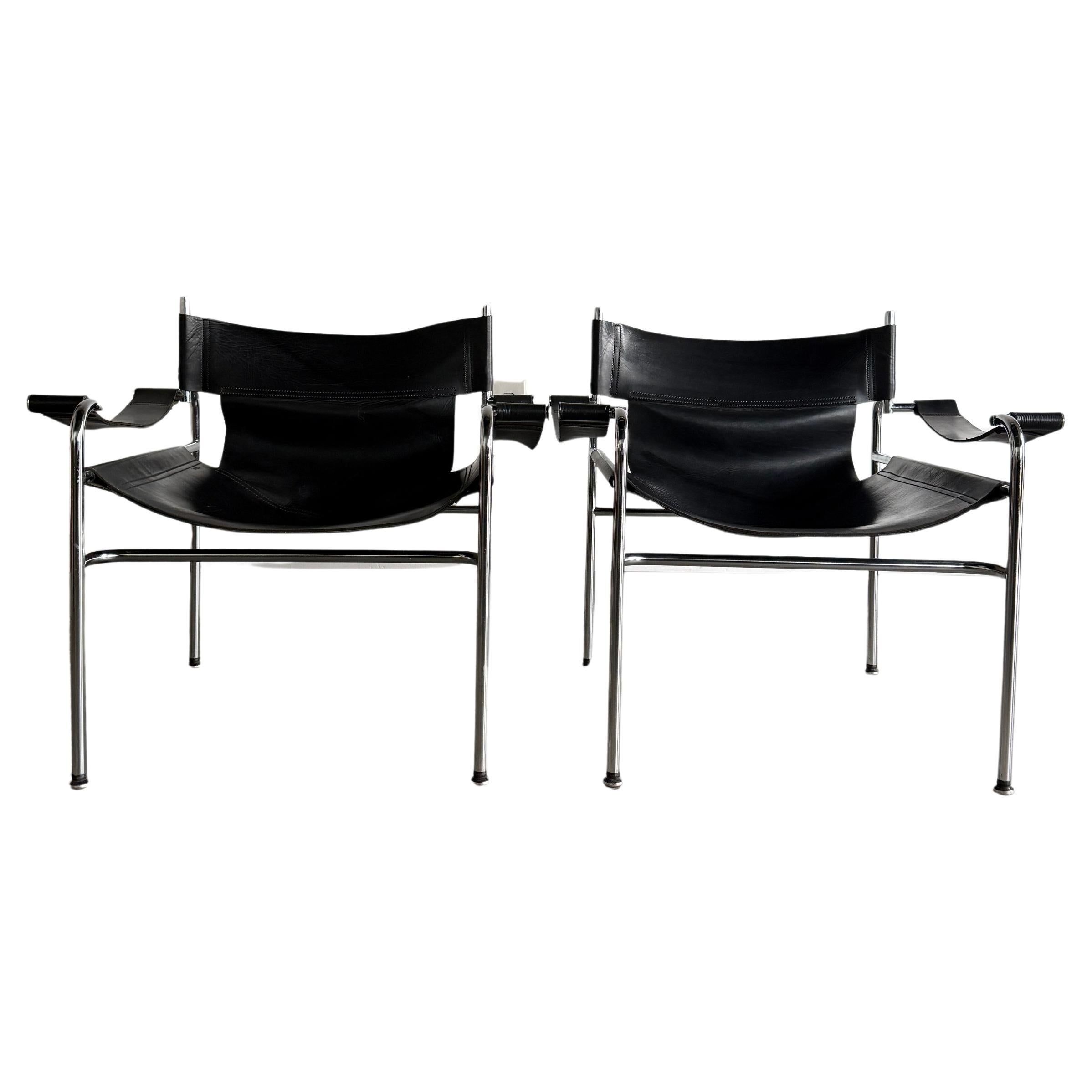2x Lounge Chairs by Walter Atonis for Spectrum. Sweden, 1970s For Sale