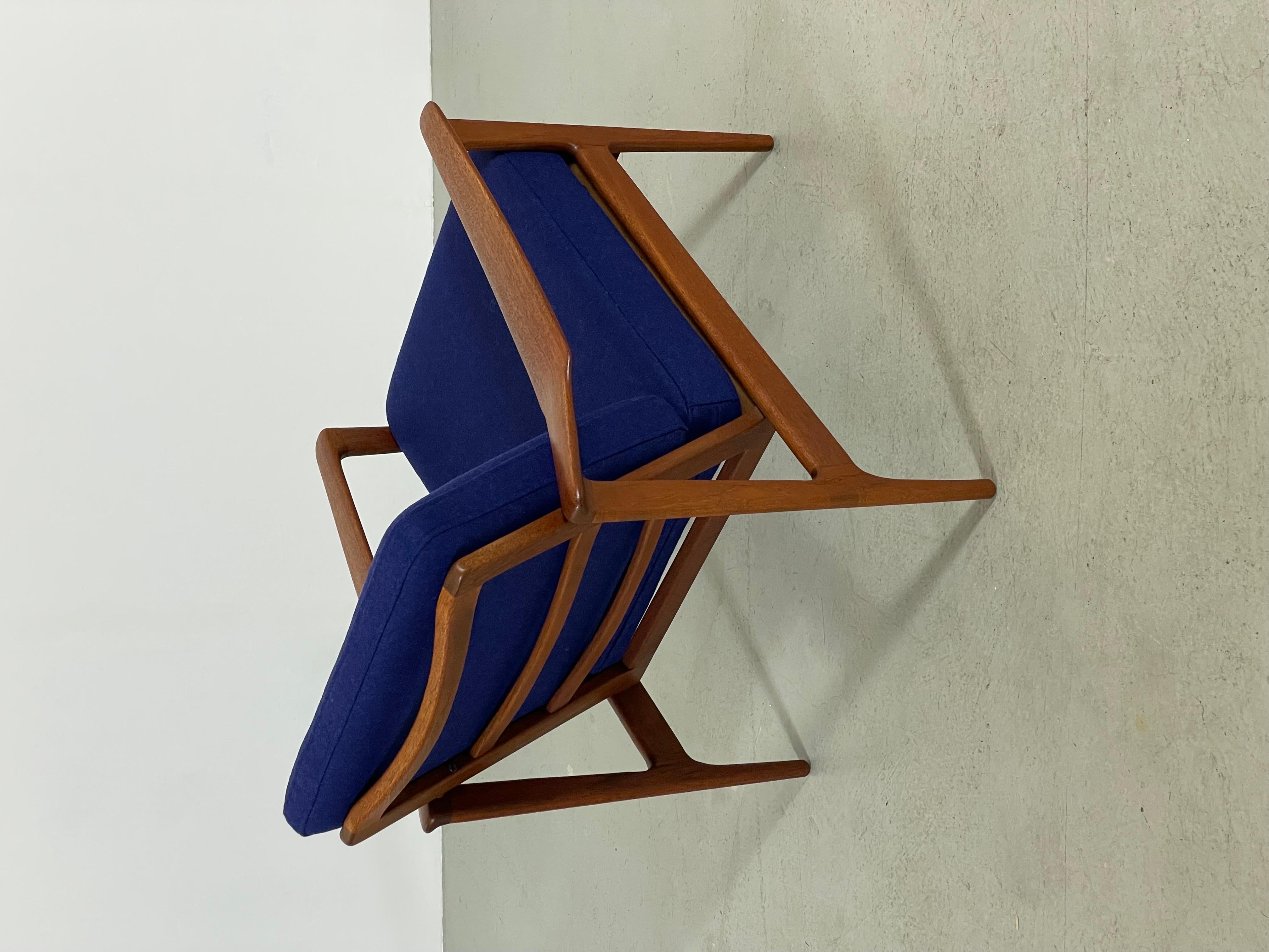 2x Mid-Century Teak Easy Chair by Ib Kofod-Larsen 1960s Denmark For Sale 3