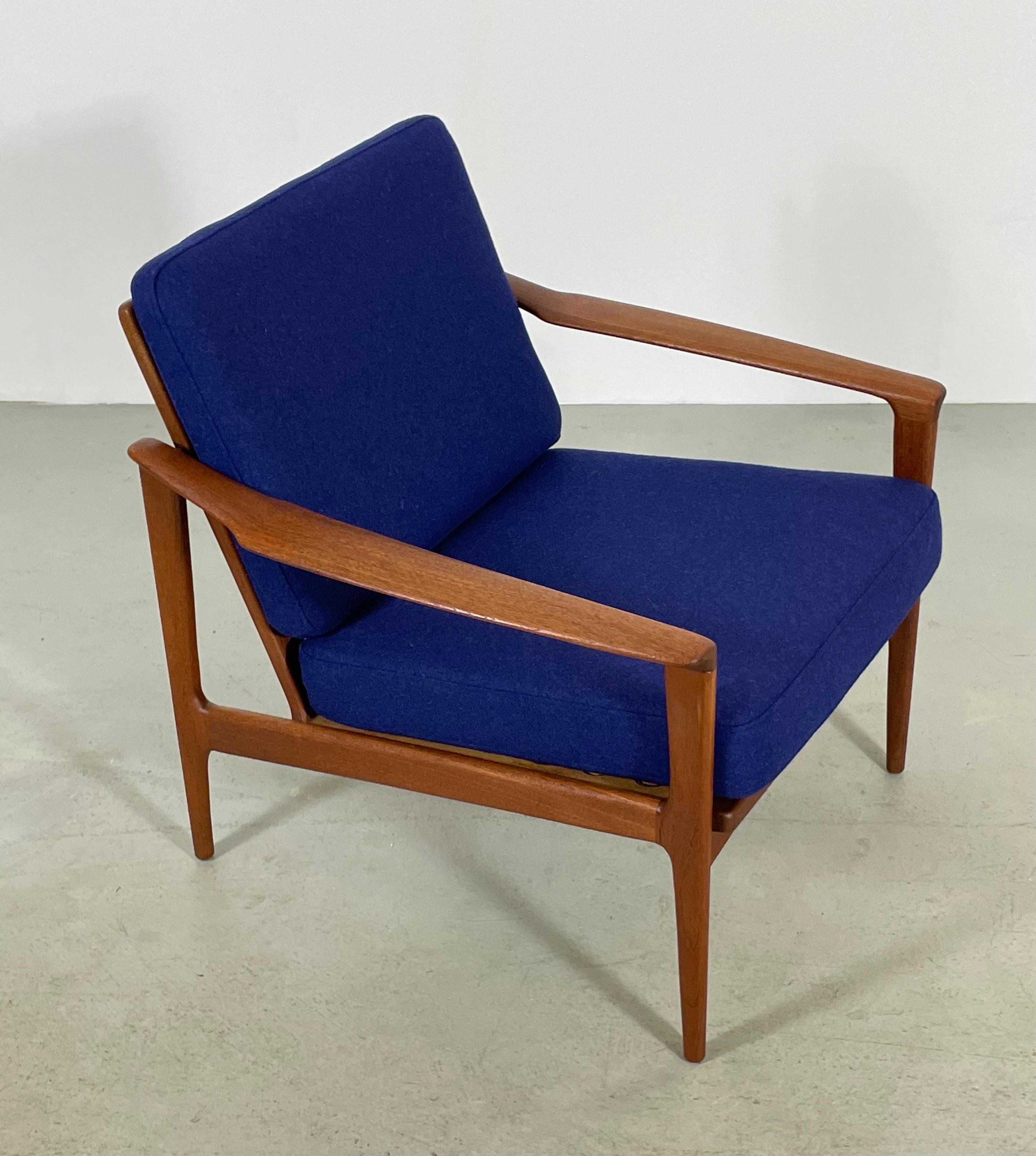 2x Easy Chair aus Teakholz von Ib Kofod-Larsen, Dänemark, Mid-Century, 1960er Jahre im Angebot 3