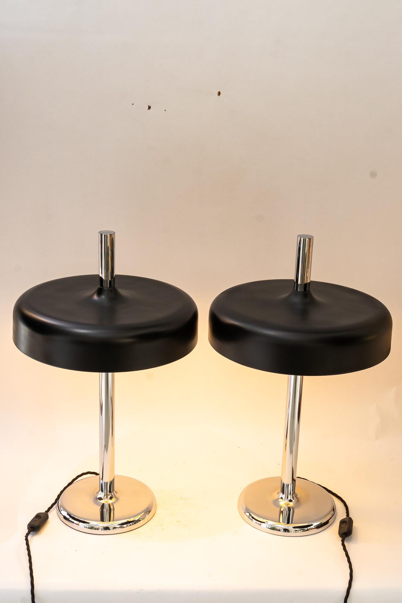 2x Lampe de table à champignon du milieu du siècle par Hillebrand, 1970 en vente 2