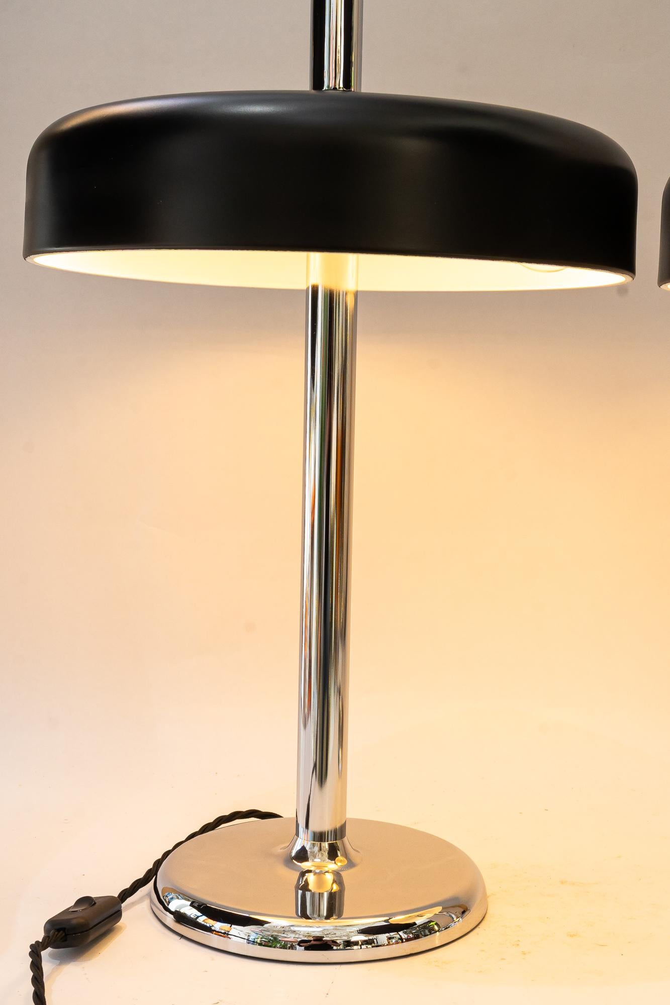 2x Lampe de table à champignon du milieu du siècle par Hillebrand, 1970 en vente 6
