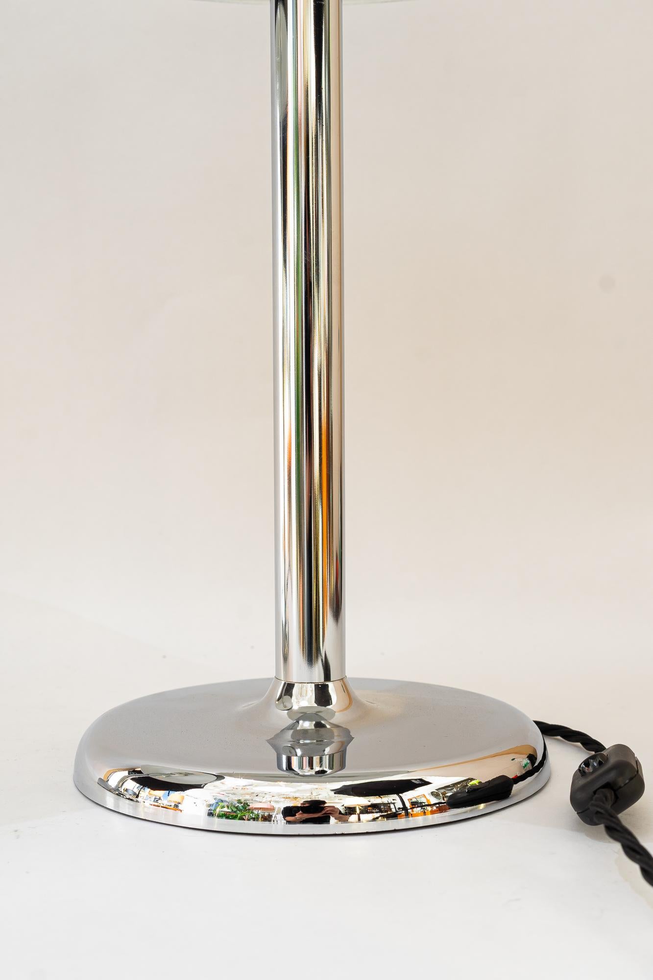 Métal 2x Lampe de table à champignon du milieu du siècle par Hillebrand, 1970 en vente