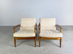 2x Midcentury Sessel Sessel Hölle Vintage 1960s Lounge Stuhl