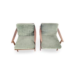 2x Midcentury Sessel Vintage easy chair teak retro grün danish