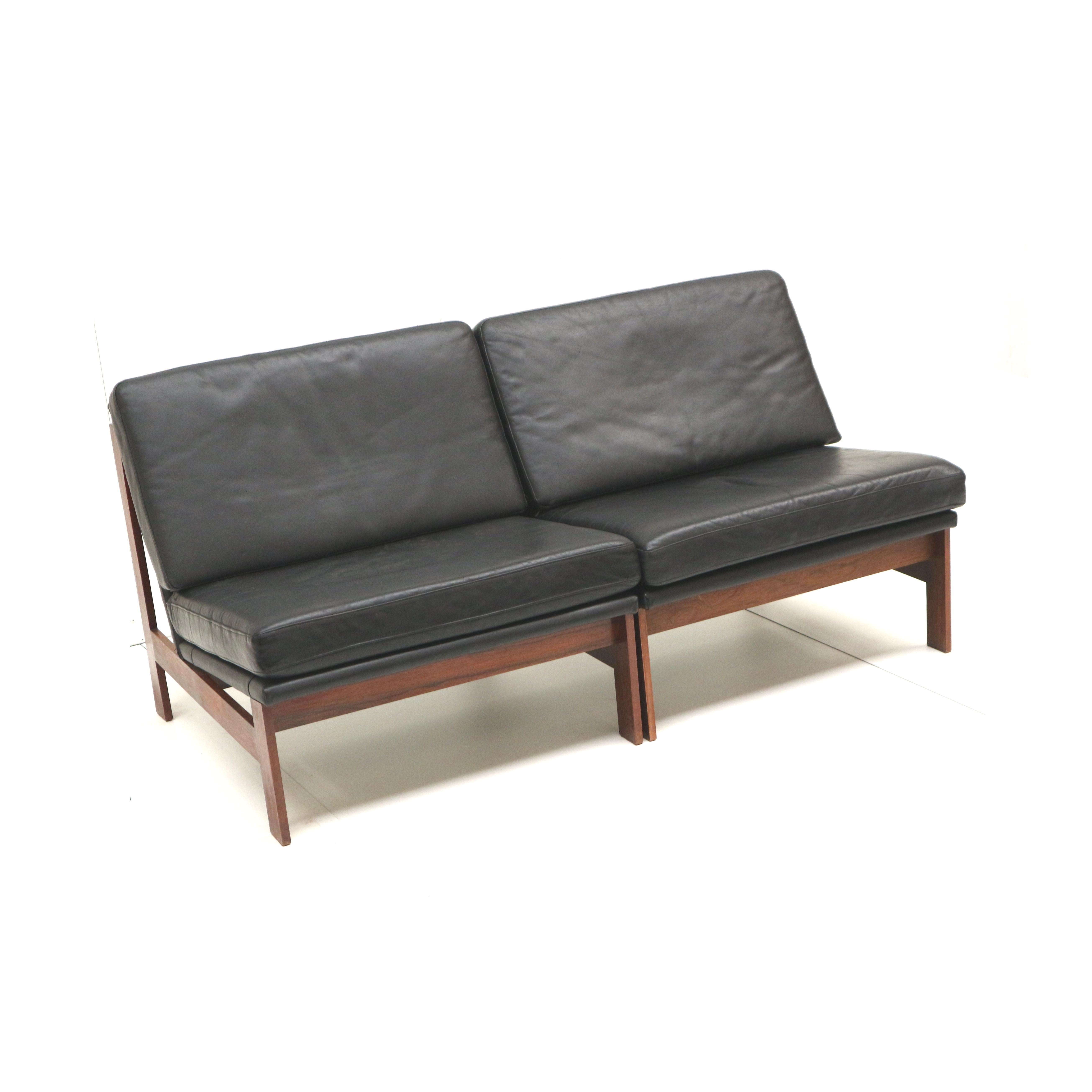 Mid-Century Modern 2 fauteuils Moduline conçus par Ole Gjerløv-Knudsen et Torben Lind pour Cado en vente