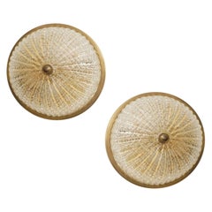 2x Murano Glass Dome Sconces, 1960s 2x Murano Glass Dome Sconces, 1960s