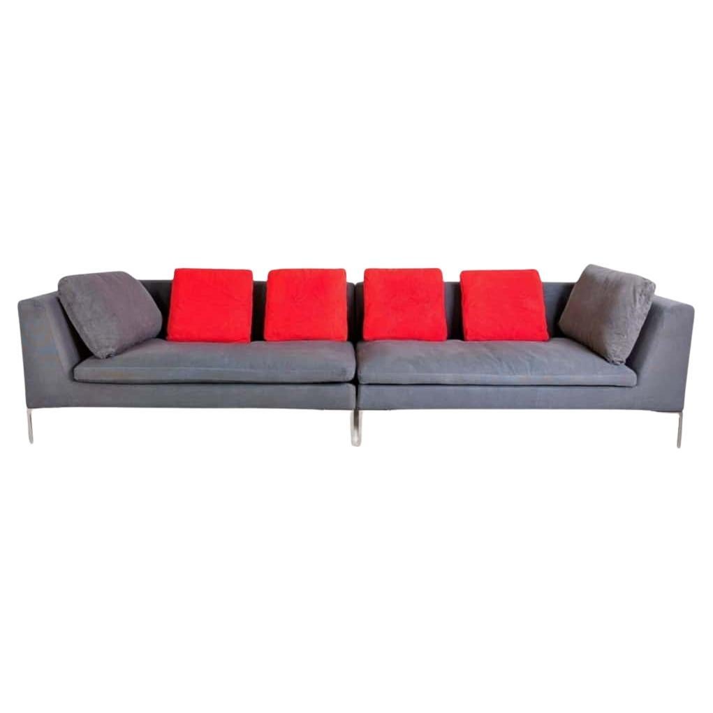 2x Original B&B Italia Recamiere Charles Sofa Design Couch