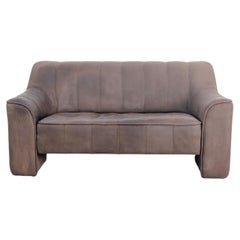 2x Original de Sede DS44 Zweisitzer Büffelleder Sofa Couch braun2