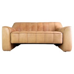Vintage Original de Sede DS44 Zweisitzer Büffelleder Sofa Couch