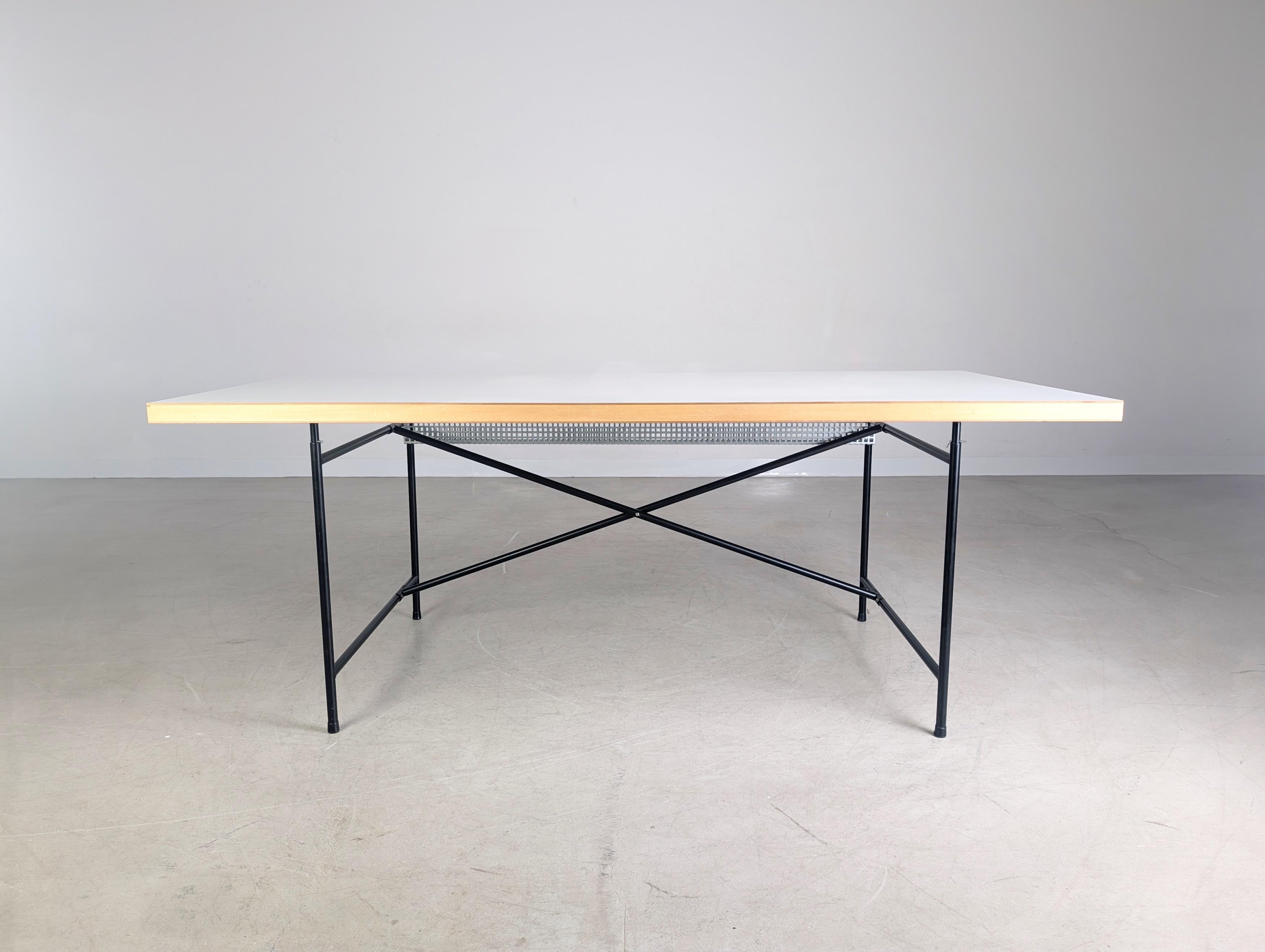 Mid-Century Modern 2x Original Egon Eiermann Schreibtisch Richard Lampert 195x90cm For Sale