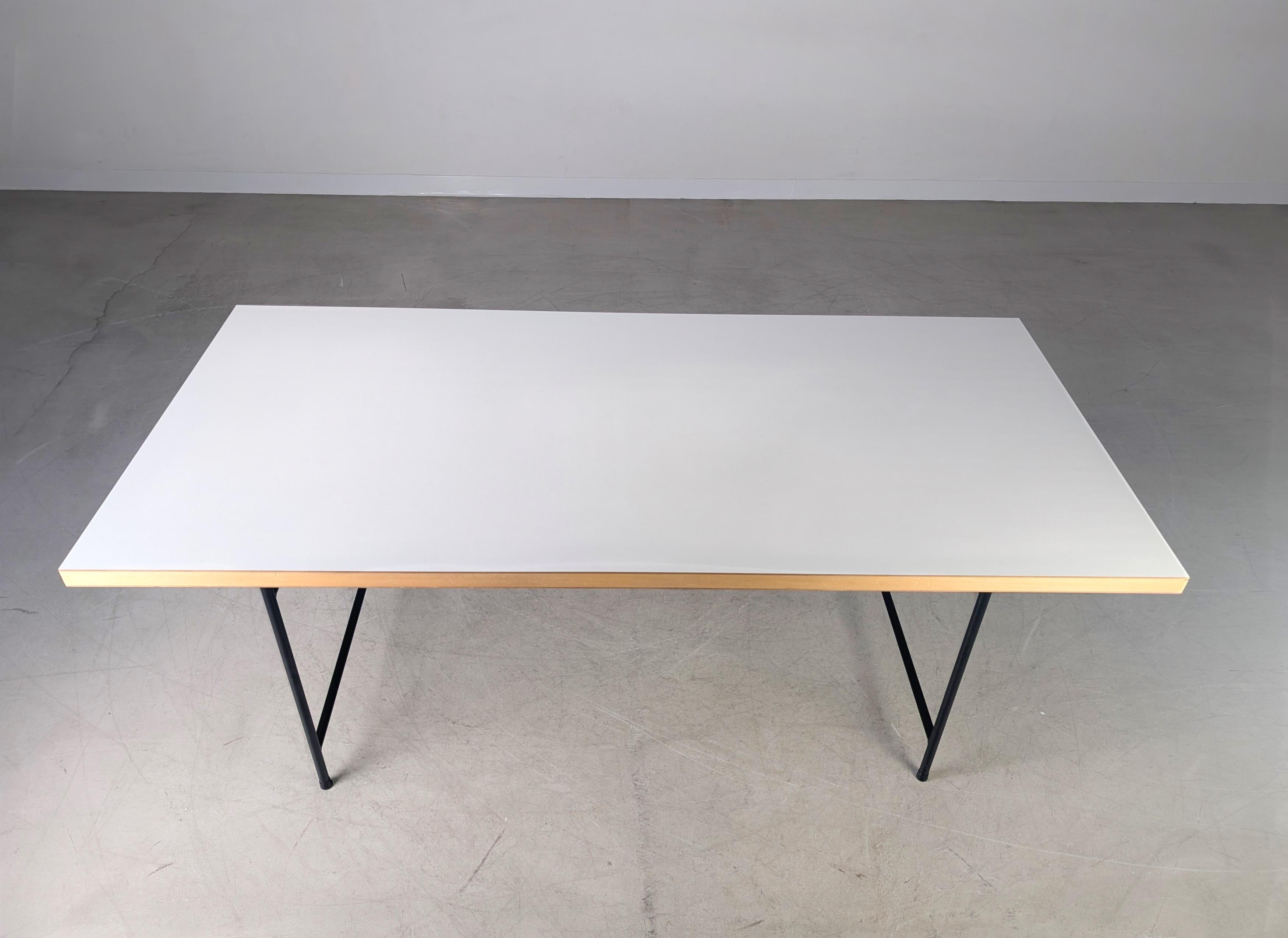 German 2x Original Egon Eiermann Schreibtisch Richard Lampert 195x90cm For Sale