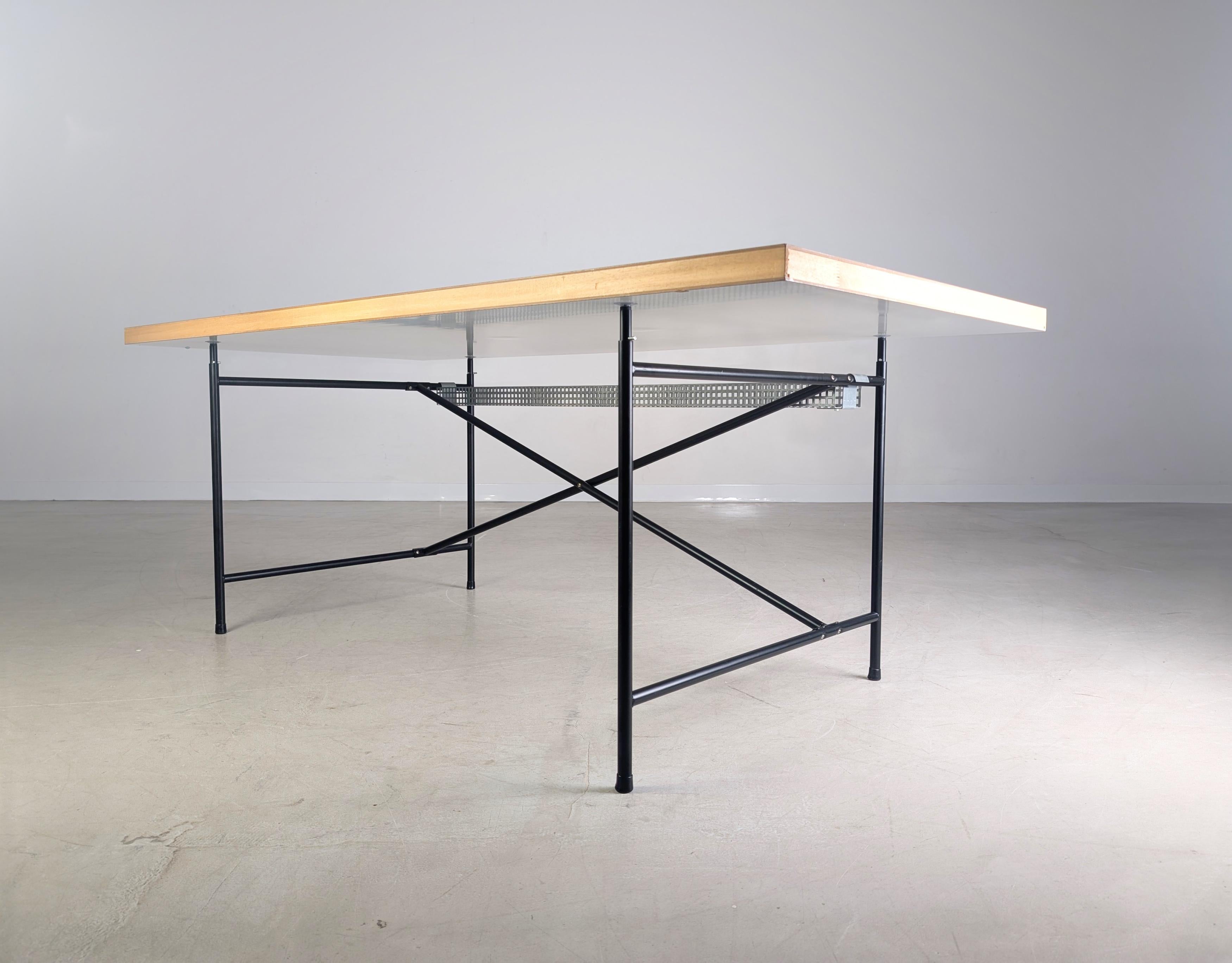 Contemporary 2x Original Egon Eiermann Schreibtisch Richard Lampert 195x90cm For Sale