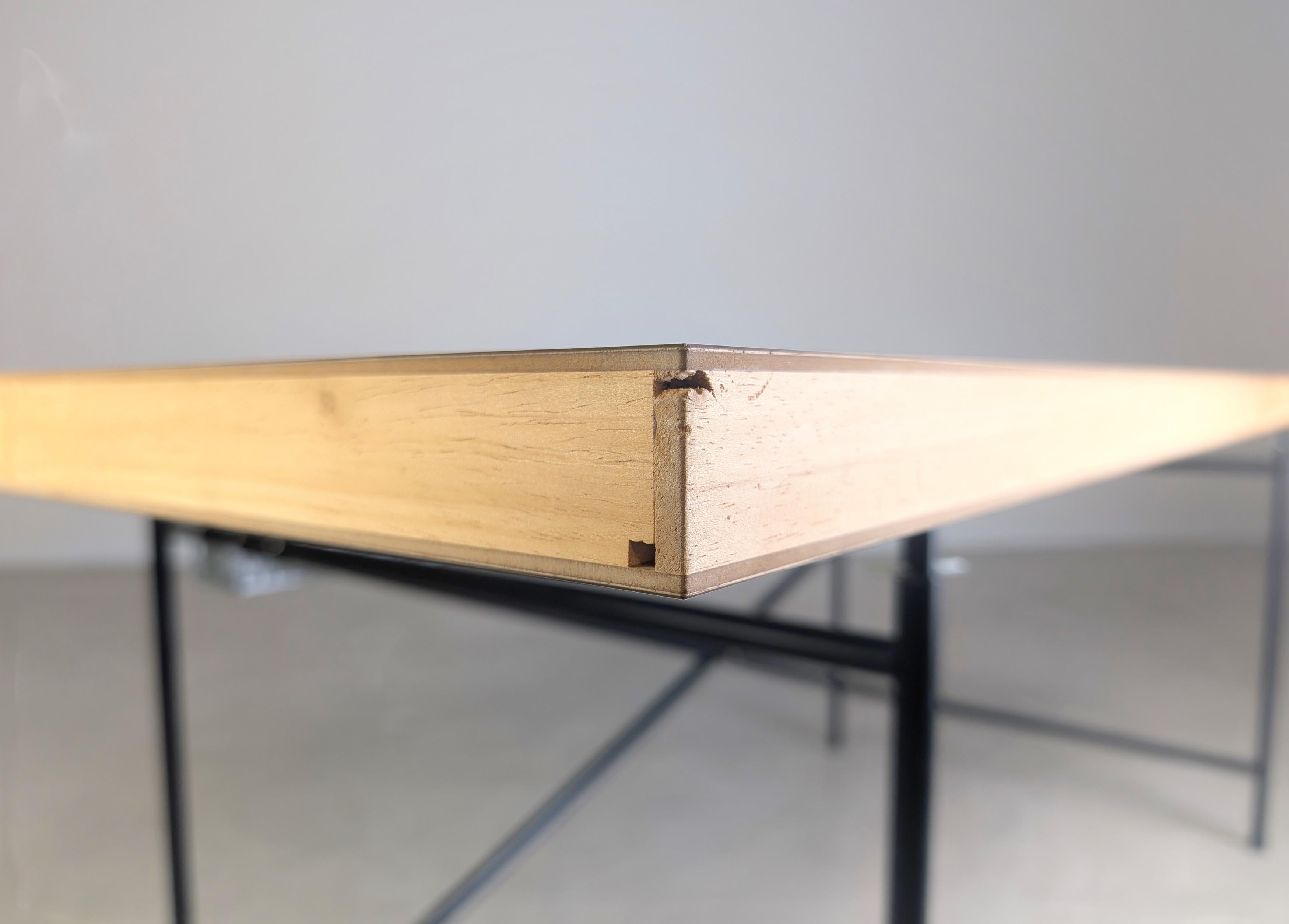 2x Original Egon Eiermann Schreibtisch Richard Lampert 195x90cm For Sale 1