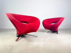 2x Original Fora Form Loop Sessel Johan Verde rot samt Design chair