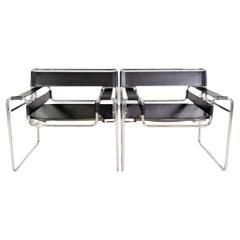 2x Original Knoll International Wassily chair Sessel Breuer schwarz