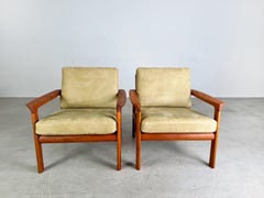 2x Original Sessel Sven Ellekär de mediados de siglo Sofá Komfort Teca años 60