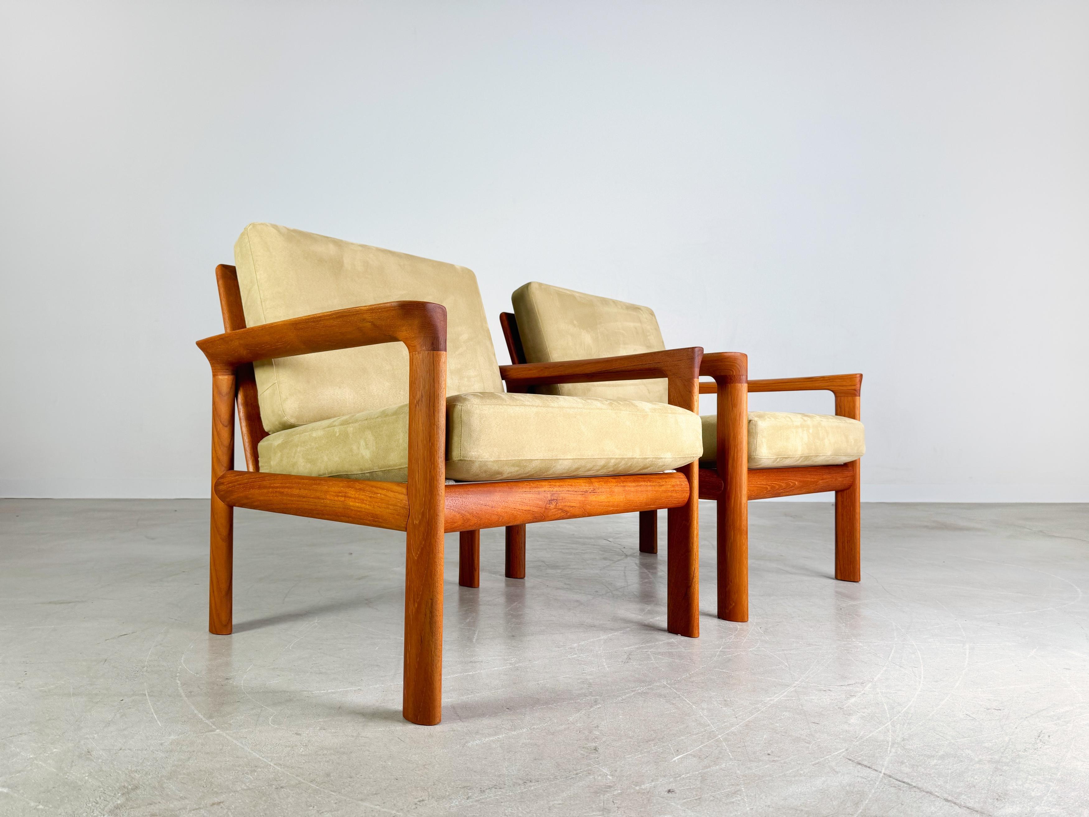 Danese 2x Divano originale Midcentury Sven Ellekär Komfort Teak anni '60