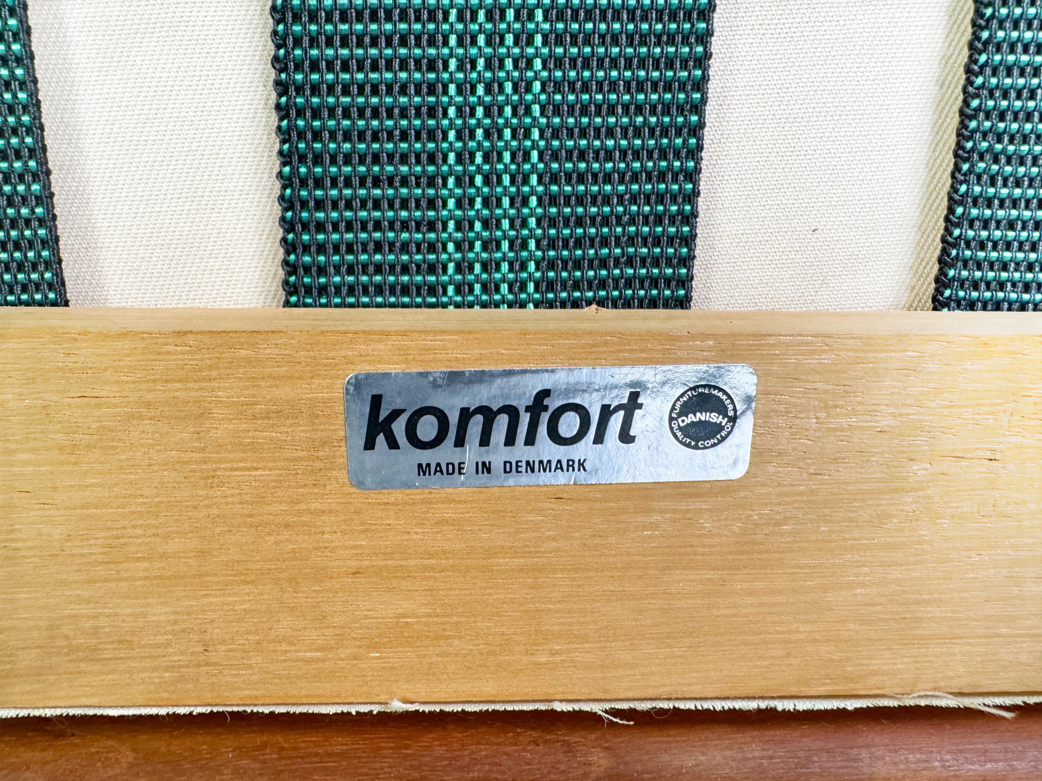 2x Divano originale Midcentury Sven Ellekär Komfort Teak anni '60 1