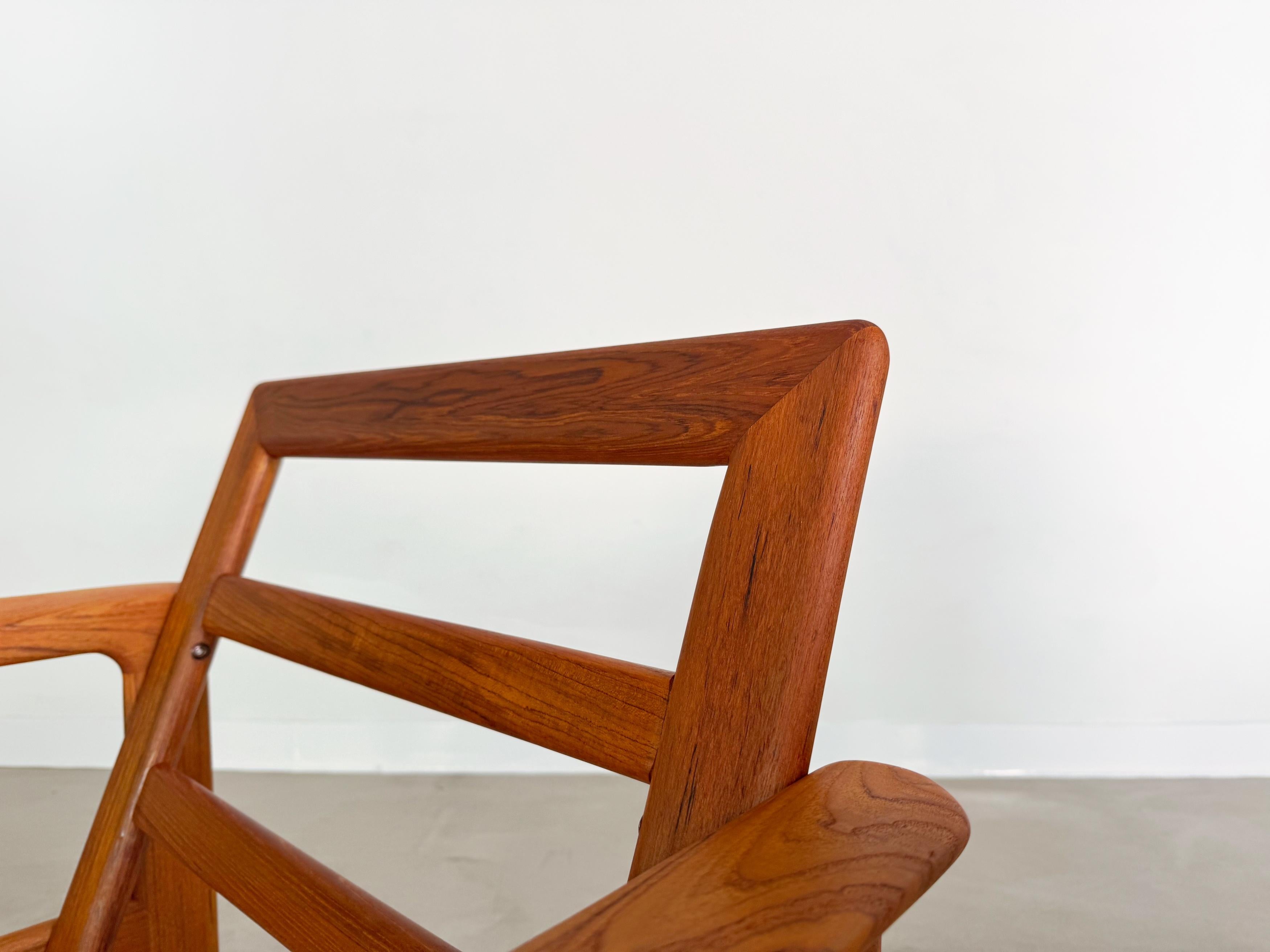 2x Divano originale Midcentury Sven Ellekär Komfort Teak anni '60 2