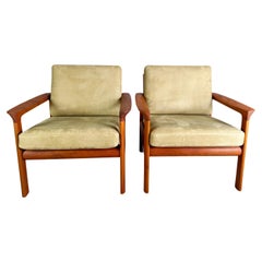2x Divano originale Midcentury Sven Ellekär Komfort Teak anni '60