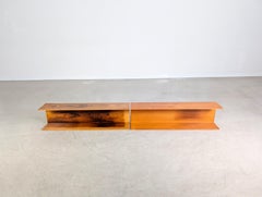 2x Originale Wandregal di metà secolo Wilhelm Renz Walter Wirz Teak