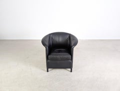 2x Original Wittmann Sessel Aura Leder schwarz Paolo Piva