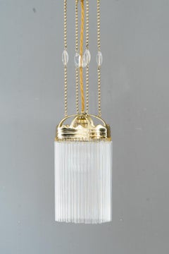 2x Oval Art Deco pendant vienna around 1920s