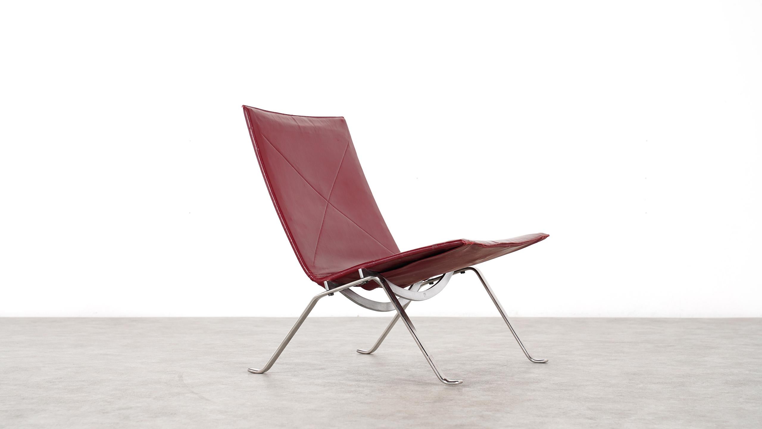 2 Poul Kjaerholm PK22 Lounge Chair, 1956 for E. Kold Christensen, Denmark 6