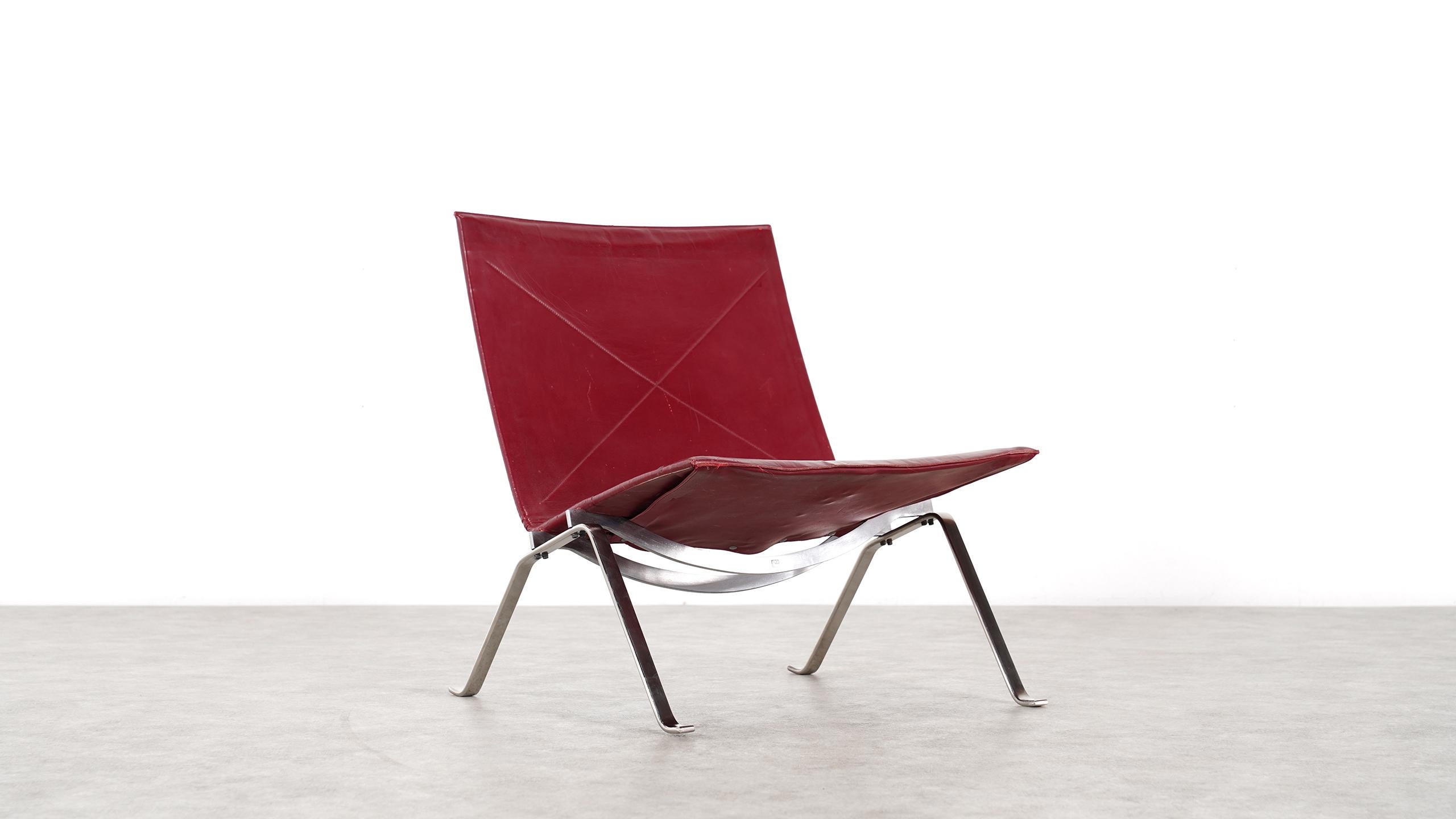 2 Poul Kjaerholm PK22 Lounge Chair, 1956 for E. Kold Christensen, Denmark 8