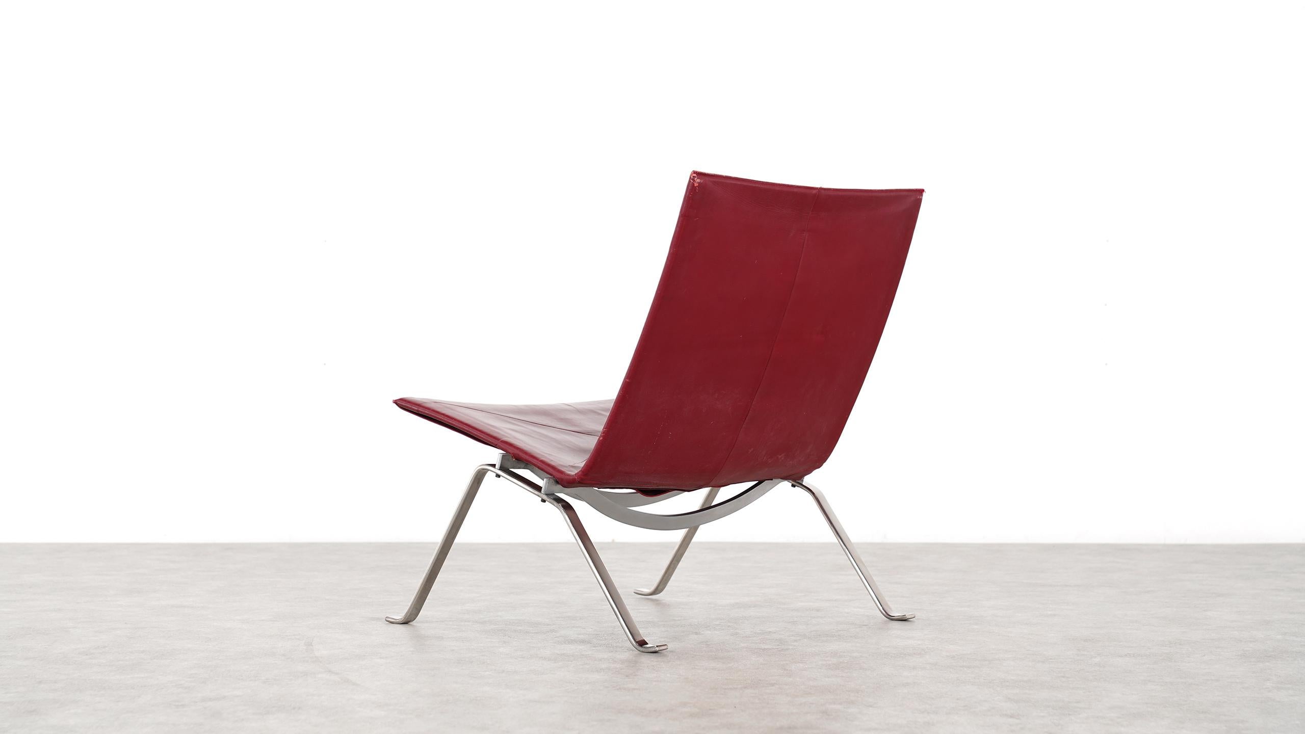 2 Poul Kjaerholm PK22 Lounge Chair, 1956 for E. Kold Christensen, Denmark 10