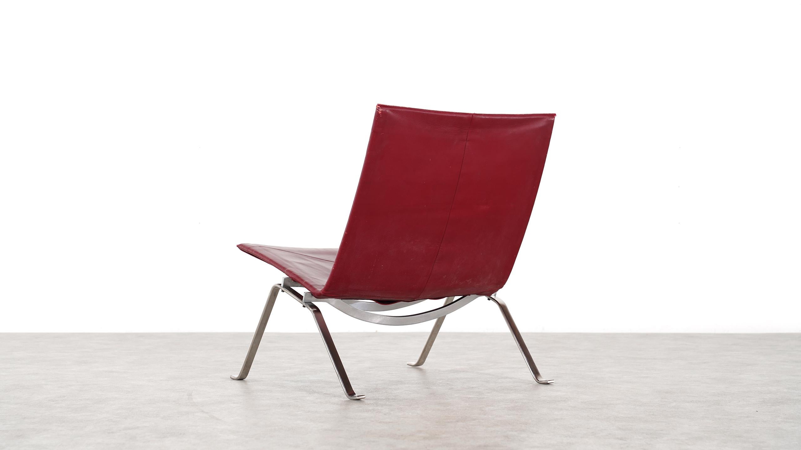 2 Poul Kjaerholm PK22 Lounge Chair, 1956 for E. Kold Christensen, Denmark 11
