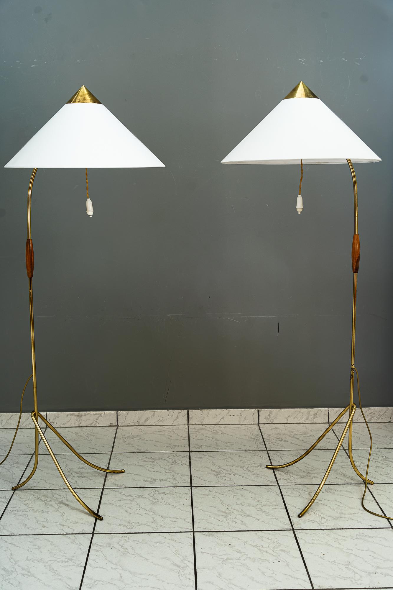 2x Rupert Nikoll Floor Lamps, Vienna, Around 1950s 4