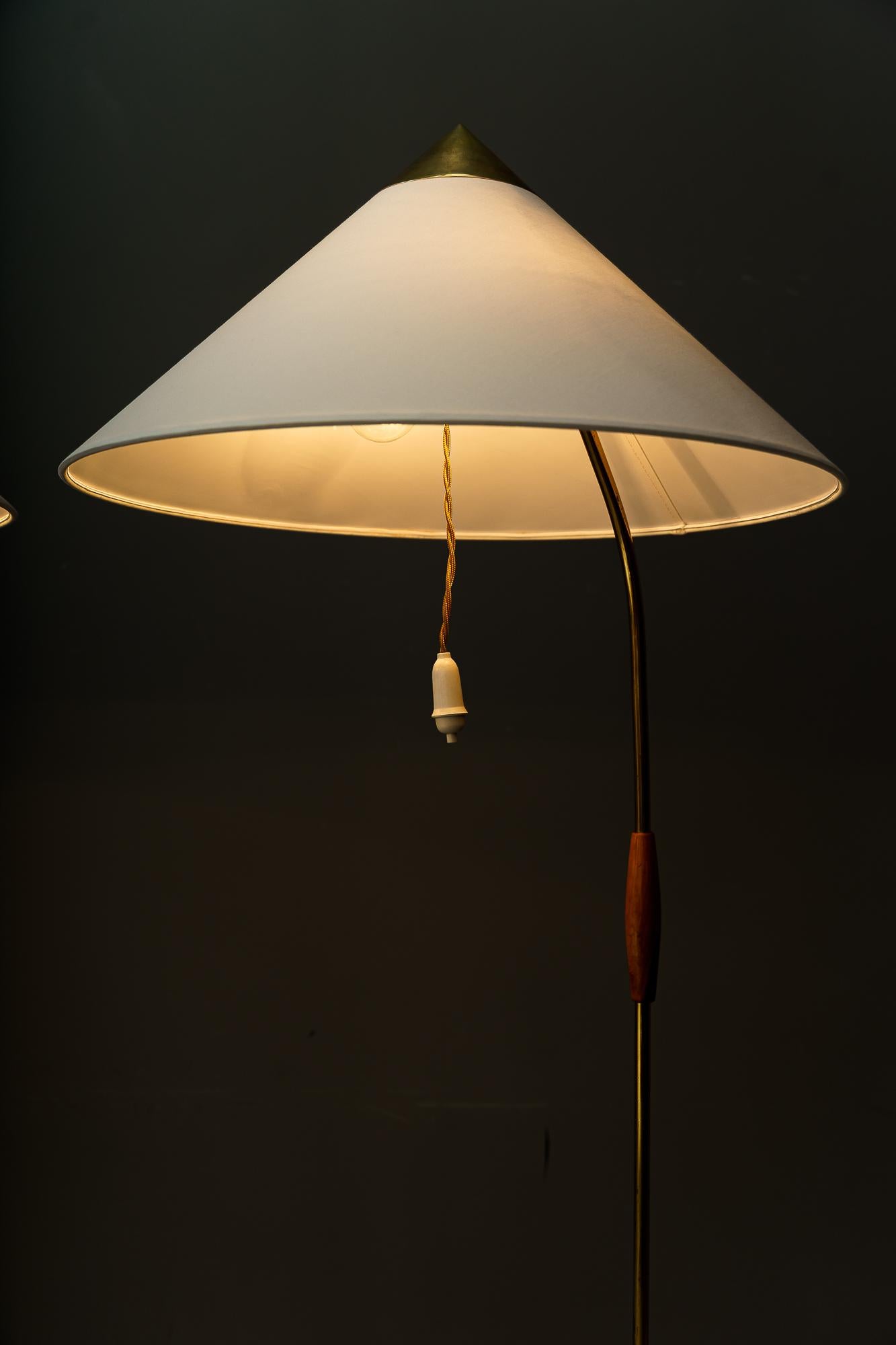 2x Rupert Nikoll Floor Lamps, Vienna, Around 1950s 10