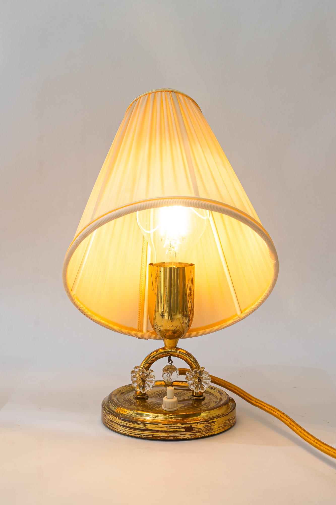 2x lampes de table Rupert Nikoll avec abat-jour en tissu vienne vers les années 1960 en vente 4