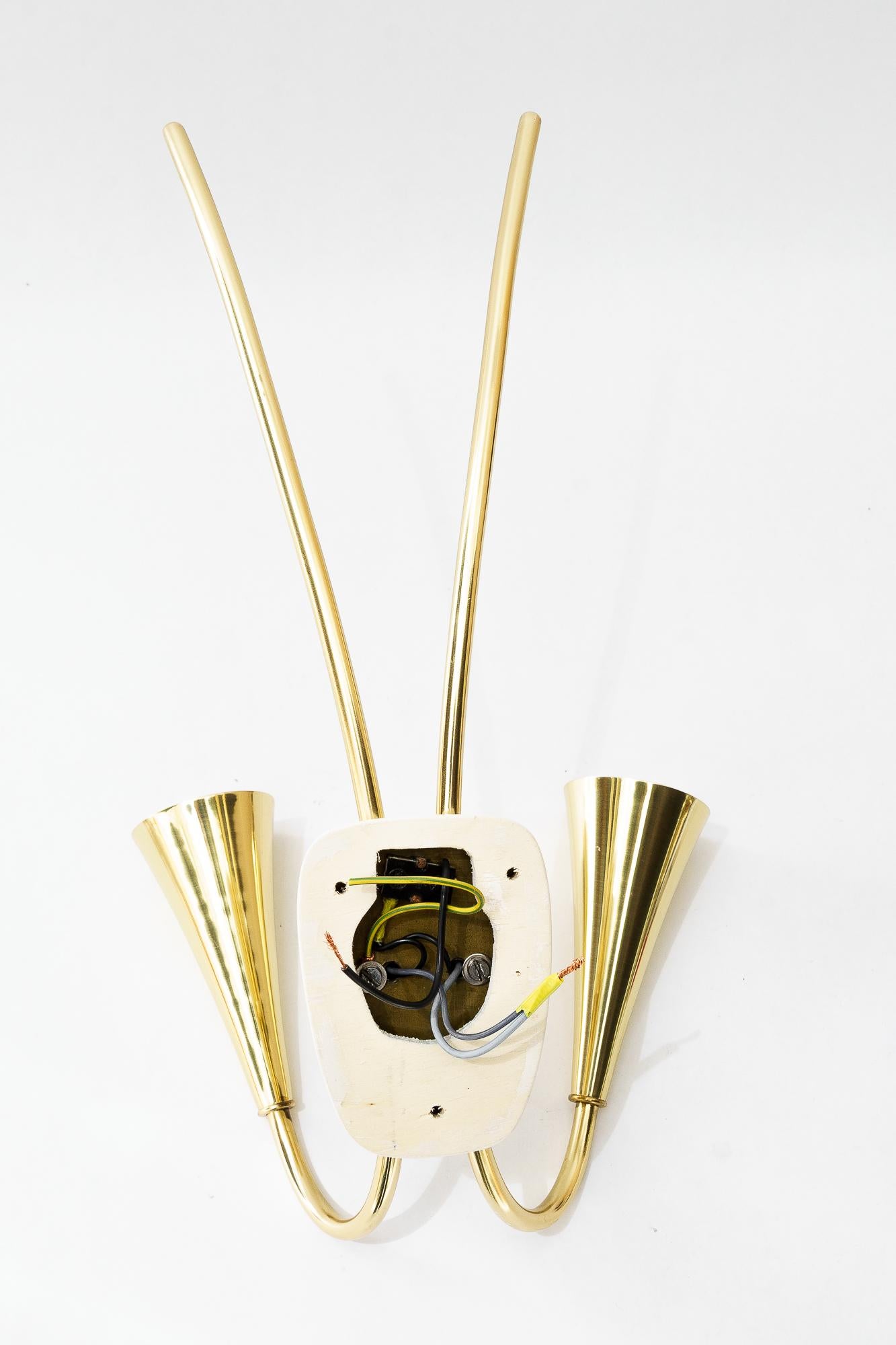 2x rupert nikoll wall lamps vienna around 1960s For Sale 4