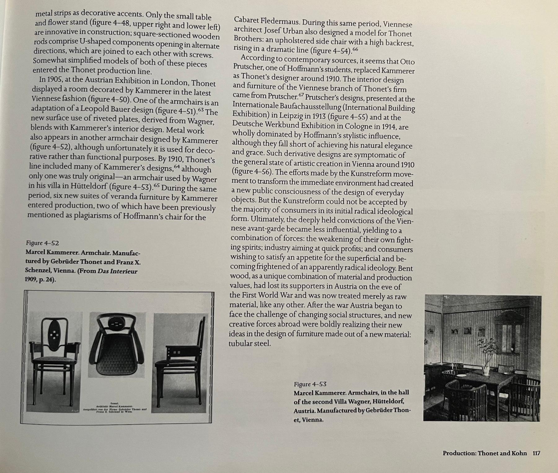 2x fauteuils sécessionnistes de Marcel Kammerer (attr.), Mundus (Vienna, vers 1915) en vente 4