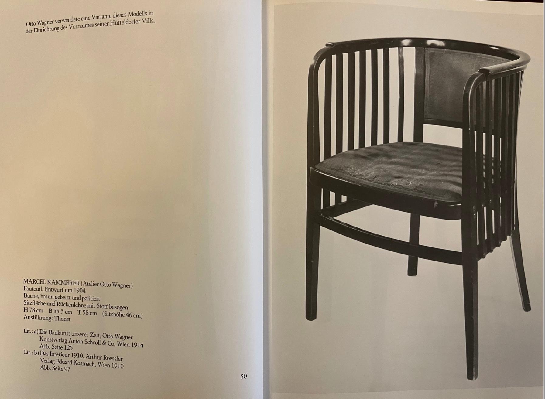 2x fauteuils sécessionnistes de Marcel Kammerer (attr.), Mundus (Vienna, vers 1915) en vente 7