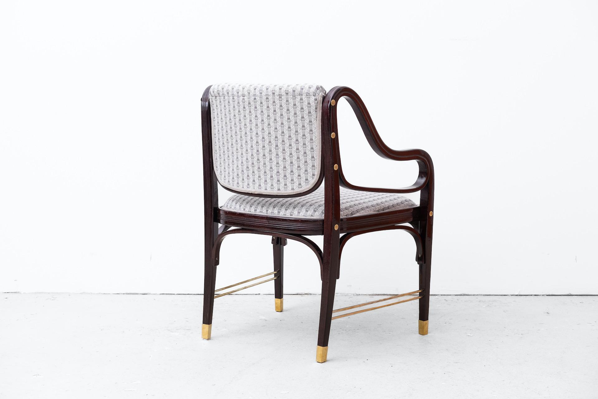2x Secessionistic armchairs by Koloman Moser/Otto Wagner for J.&J. Kohn For Sale 4