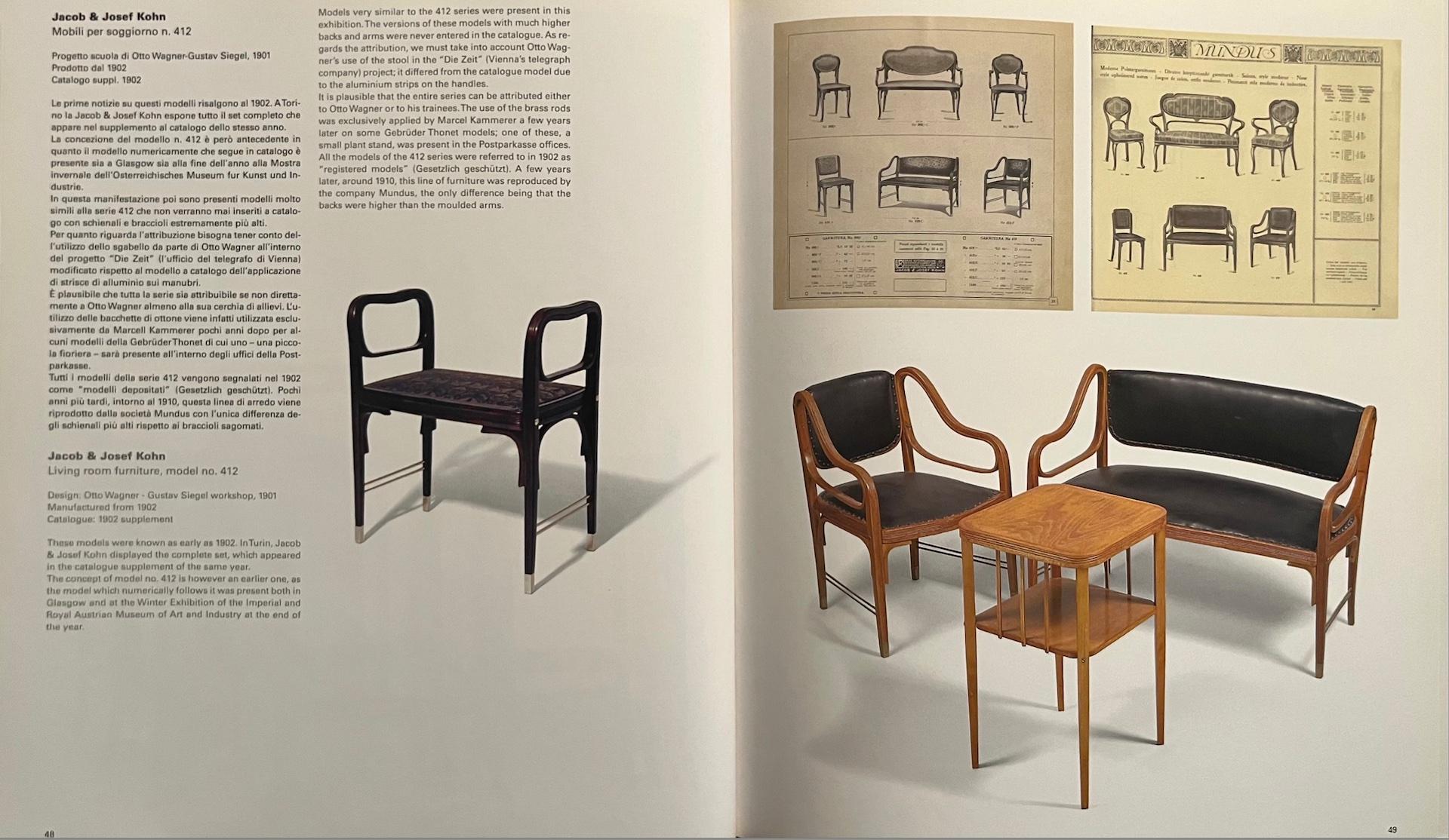 2x Secessionistic armchairs by Koloman Moser/Otto Wagner for J.&J. Kohn For Sale 8