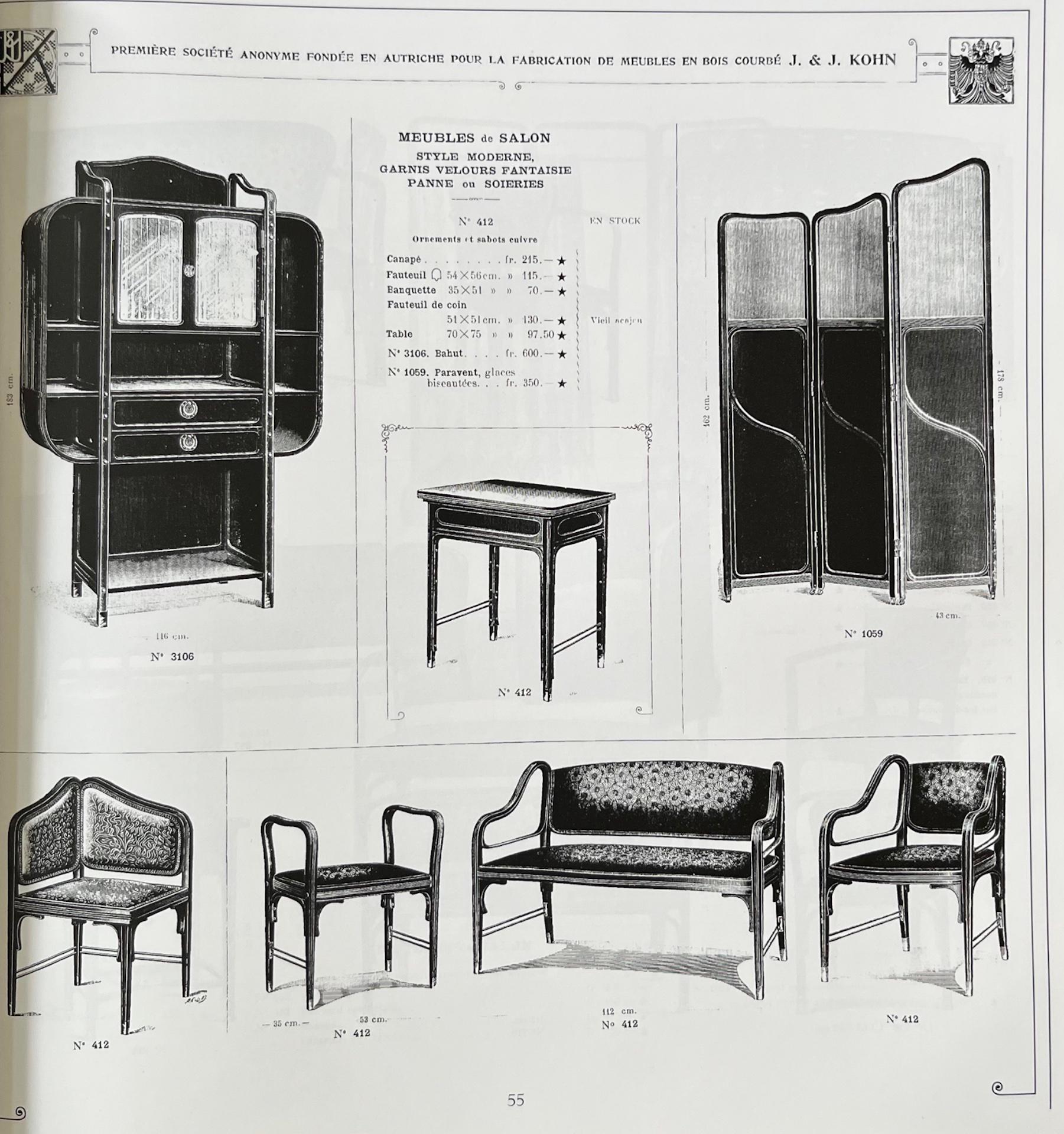 2x fauteuils sécessionnistes de Koloman Moser/Otto Wagner pour J.&J. Kohn en vente 9