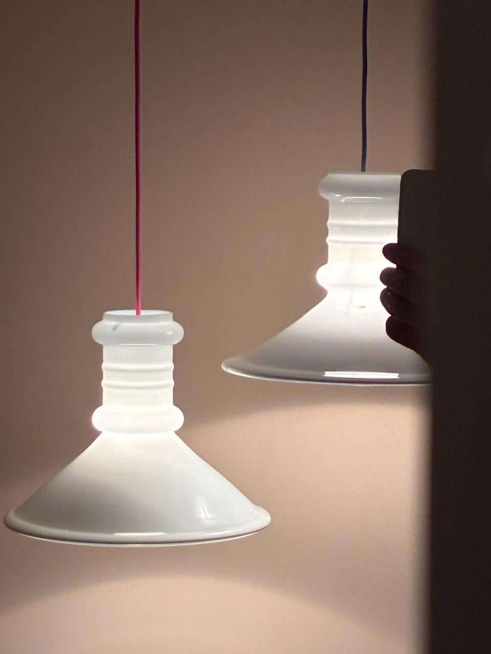 2x Lampada a sospensione Sidse Werner Apoteker di Holmegaard, Danimarca, anni '80 in vendita 2