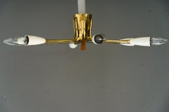 2x Sputnik Flush Mounts Designed by Rupert Nikoll, Vienna, 1950