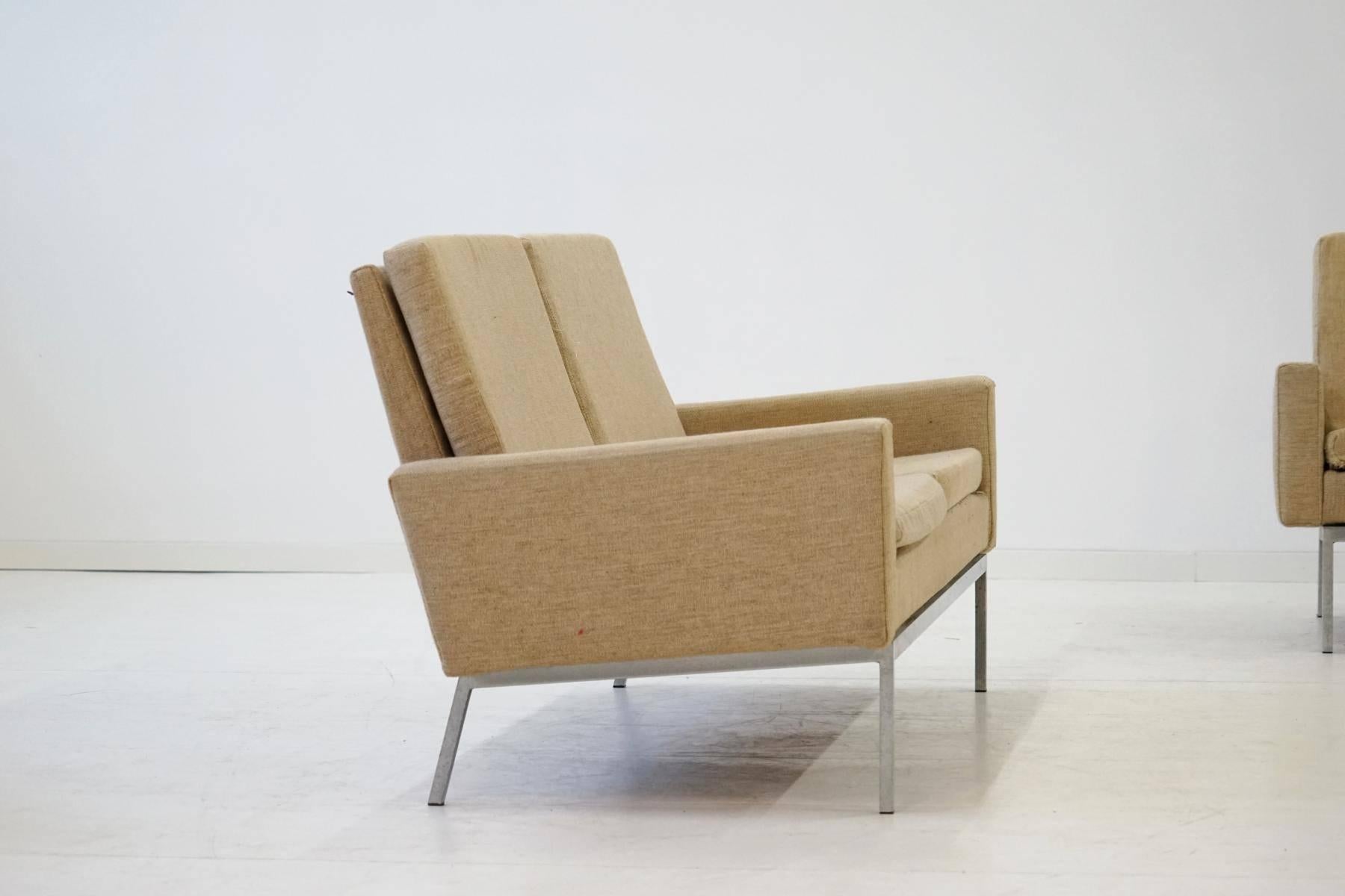 Mid-20th Century Two, Two-Seat Sofa by Florence Knoll International Modell 27 BC