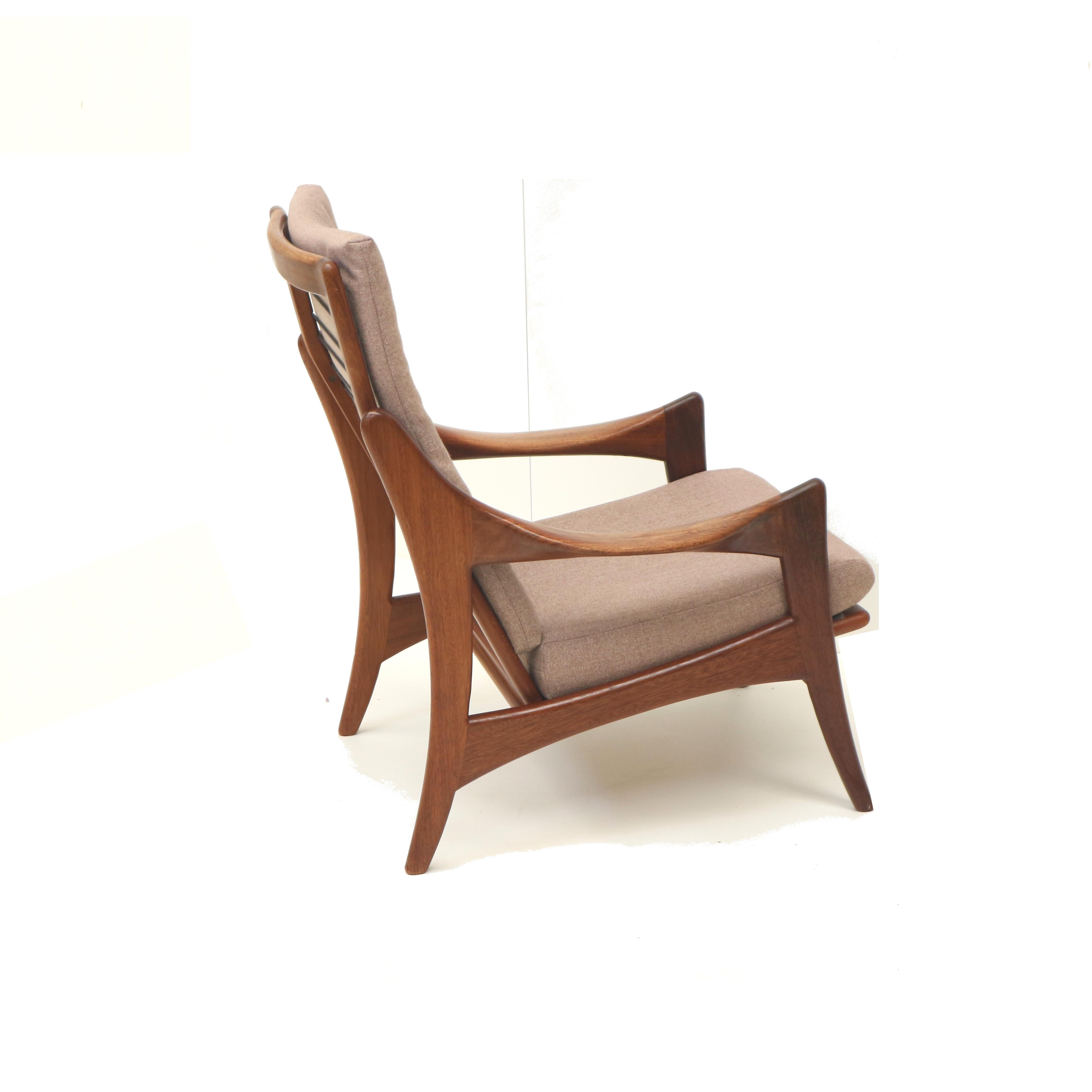2x Sillón vintage de De Ster Geldermalsen fabricado en los años 60 mediados del siglo XX